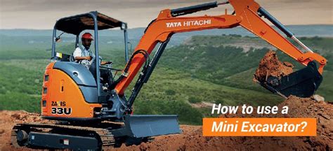 operating mini excavator|how to drive mini excavator.